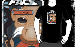 star wars yakface exclusive tee-shirt mini wars ryan spencer